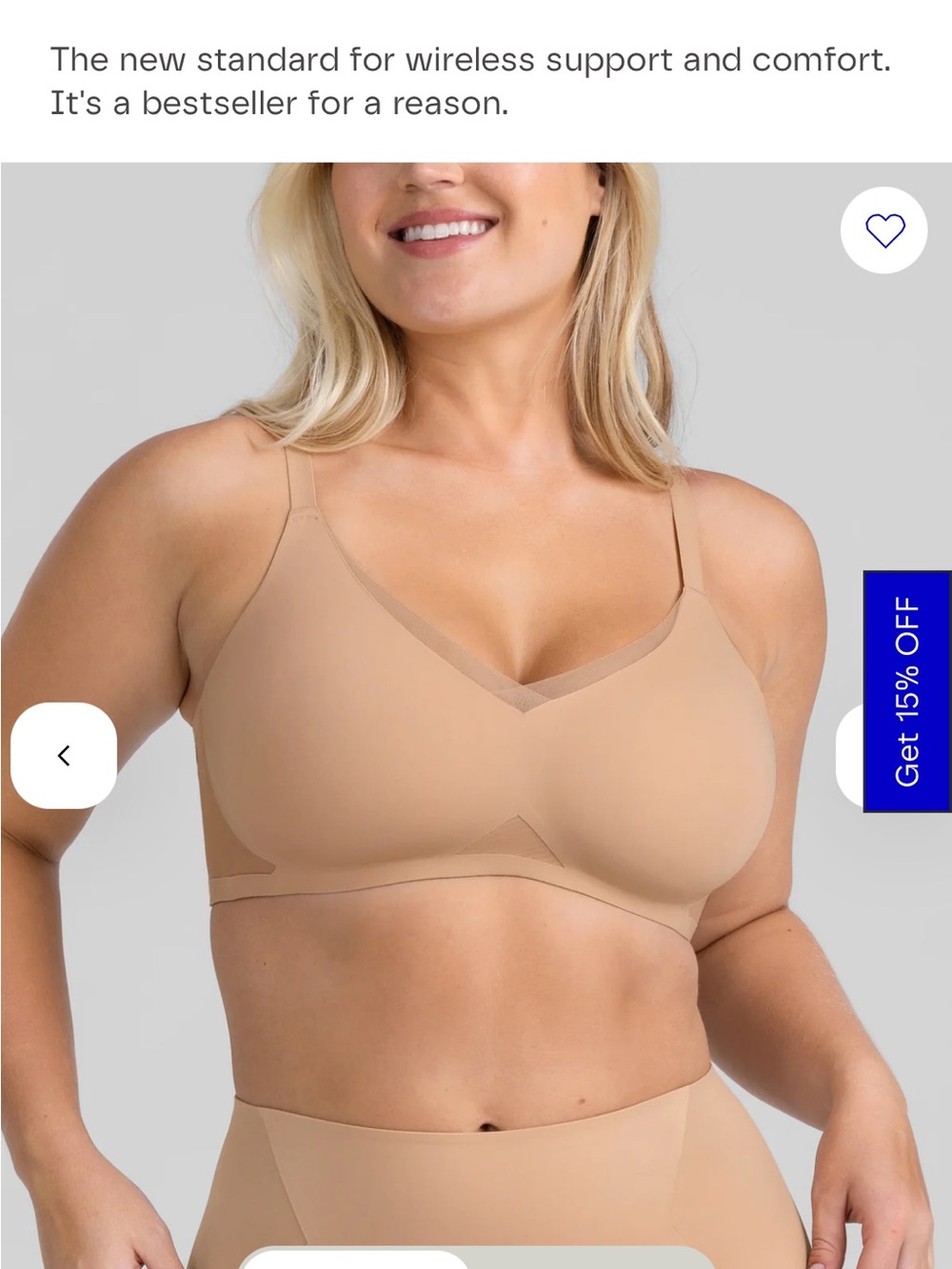 Honeylove Seamless Nude Wireless Support Bra